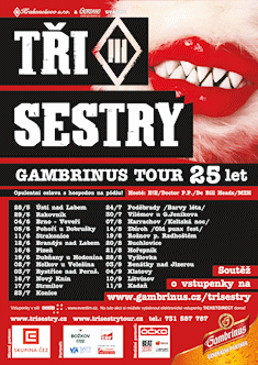 plakát Tři sestry Gambrinus tour 2010
