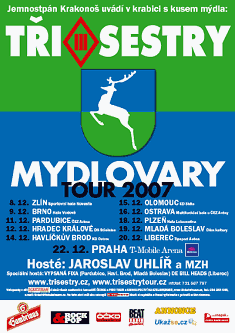 plakát Tři sestry Mydlovary tour 2007