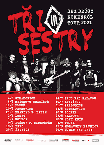 plakát Tři sestry Sex drógy rokenról tour 2021